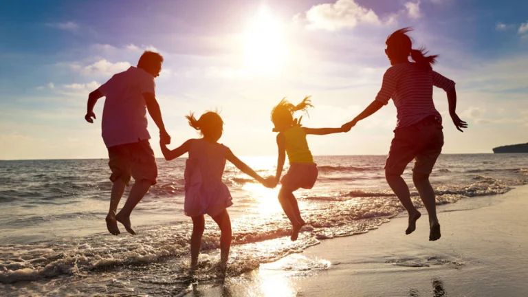 Beach vacation with kids