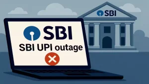 SBI UPI Services Down