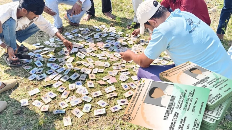 343 voter ID cards in Narmada river
