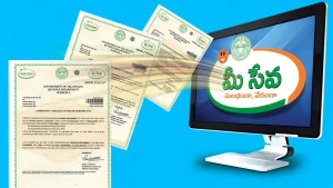 Telangana Meeseva New Certificates